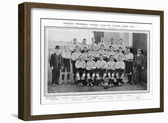 Sheffield Wednesday Fc Team Picture for the 1905-1906 Season-null-Framed Photographic Print