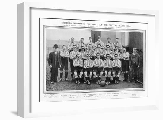 Sheffield Wednesday Fc Team Picture for the 1905-1906 Season-null-Framed Photographic Print