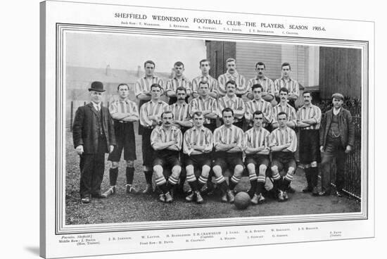 Sheffield Wednesday Fc Team Picture for the 1905-1906 Season-null-Stretched Canvas