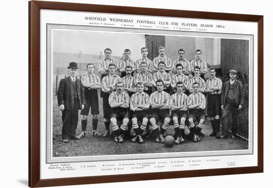 Sheffield Wednesday Fc Team Picture for the 1905-1906 Season-null-Framed Photographic Print