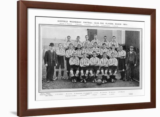 Sheffield Wednesday Fc Team Picture for the 1905-1906 Season-null-Framed Photographic Print