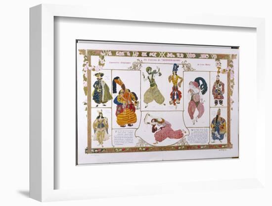 Sheherazade Elaborate Persian Style Costume Designs by Bakst-Leon Bakst-Framed Photographic Print