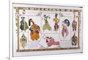 Sheherazade Elaborate Persian Style Costume Designs by Bakst-Leon Bakst-Framed Photographic Print