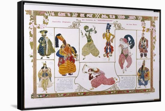 Sheherazade Elaborate Persian Style Costume Designs by Bakst-Leon Bakst-Framed Stretched Canvas