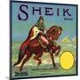 Sheik Brand - Colton, California - Citrus Crate Label-Lantern Press-Mounted Art Print