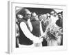 Sheik Mujibur Rahman, Premier of Bangladesh, with Indian Pm Indira Gandhi-null-Framed Photo