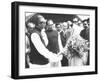 Sheik Mujibur Rahman, Premier of Bangladesh, with Indian Pm Indira Gandhi-null-Framed Photo