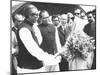 Sheik Mujibur Rahman, Premier of Bangladesh, with Indian Pm Indira Gandhi-null-Mounted Photo