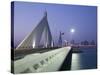 Sheikh Isa Causeway Bridge, Manama, Bahrain-Walter Bibikow-Stretched Canvas