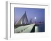 Sheikh Isa Causeway Bridge, Manama, Bahrain-Walter Bibikow-Framed Photographic Print