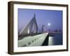 Sheikh Isa Causeway Bridge, Manama, Bahrain-Walter Bibikow-Framed Photographic Print