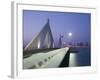 Sheikh Isa Causeway Bridge, Manama, Bahrain-Walter Bibikow-Framed Photographic Print