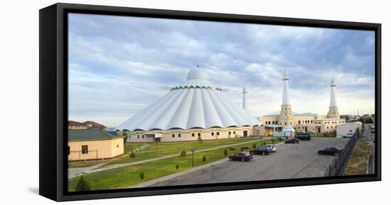 Sheikh Khalifa al Nahyan Mosque, Shymkent, South Region, Kazakhstan, Central Asia, Asia-G&M Therin-Weise-Framed Stretched Canvas