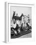 Sheikh Sir Sulman Bin Hamad Sitting with His Oldest Son-Walter Sanders-Framed Photographic Print