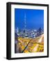 Sheikh Zayad Road and Burj Khalifa, Downtown, Dubai, United Arab Emirates-Jon Arnold-Framed Photographic Print