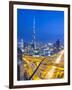 Sheikh Zayad Road and Burj Khalifa, Downtown, Dubai, United Arab Emirates-Jon Arnold-Framed Photographic Print