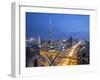 Sheikh Zayad Road and Burj Khalifa, Downtown, Dubai, United Arab Emirates-Jon Arnold-Framed Photographic Print
