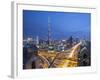 Sheikh Zayad Road and Burj Khalifa, Downtown, Dubai, United Arab Emirates-Jon Arnold-Framed Photographic Print