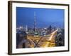 Sheikh Zayad Road and Burj Khalifa, Downtown, Dubai, United Arab Emirates-Jon Arnold-Framed Photographic Print