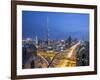 Sheikh Zayad Road and Burj Khalifa, Downtown, Dubai, United Arab Emirates-Jon Arnold-Framed Photographic Print