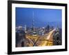 Sheikh Zayad Road and Burj Khalifa, Downtown, Dubai, United Arab Emirates-Jon Arnold-Framed Photographic Print