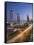 Sheikh Zayad Road and the Emirates Towers, Dubai, United Arab Emirates-Gavin Hellier-Framed Stretched Canvas