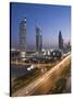 Sheikh Zayad Road and the Emirates Towers, Dubai, United Arab Emirates-Gavin Hellier-Stretched Canvas