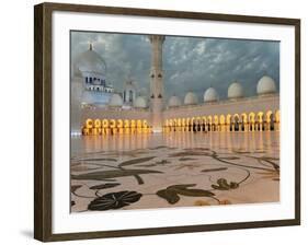 Sheikh Zayed Bin Sultan Al Nahyan Mosque, Abu Dhabi, United Arab Emirates, Middle East-Gavin Hellier-Framed Photographic Print