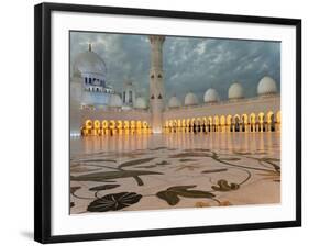 Sheikh Zayed Bin Sultan Al Nahyan Mosque, Abu Dhabi, United Arab Emirates, Middle East-Gavin Hellier-Framed Photographic Print