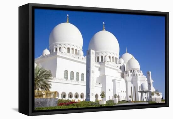 Sheikh Zayed Bin Sultan Al Nahyan Mosque, Abu Dhabi, United Arab Emirates, Middle East-Frank Fell-Framed Stretched Canvas