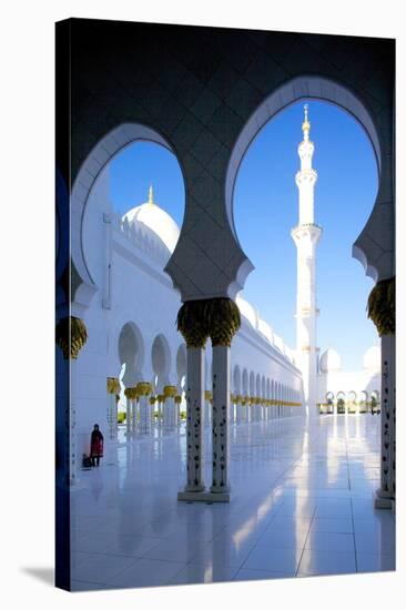 Sheikh Zayed Bin Sultan Al Nahyan Mosque, Abu Dhabi, United Arab Emirates, Middle East-Frank Fell-Stretched Canvas