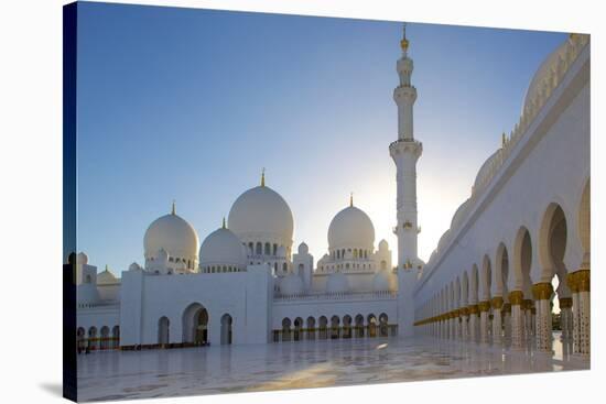 Sheikh Zayed Bin Sultan Al Nahyan Mosque, Abu Dhabi, United Arab Emirates, Middle East-Frank Fell-Stretched Canvas