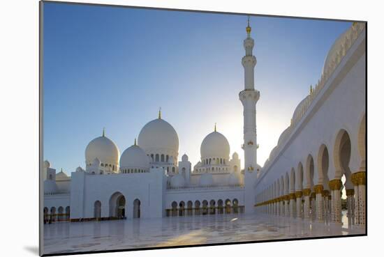 Sheikh Zayed Bin Sultan Al Nahyan Mosque, Abu Dhabi, United Arab Emirates, Middle East-Frank Fell-Mounted Photographic Print