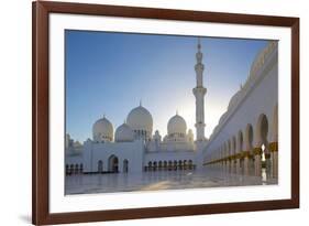 Sheikh Zayed Bin Sultan Al Nahyan Mosque, Abu Dhabi, United Arab Emirates, Middle East-Frank Fell-Framed Photographic Print