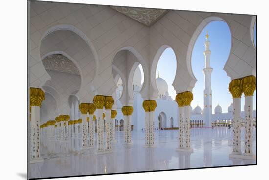 Sheikh Zayed Bin Sultan Al Nahyan Mosque, Abu Dhabi, United Arab Emirates, Middle East-Frank Fell-Mounted Photographic Print