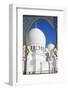 Sheikh Zayed Bin Sultan Al Nahyan Mosque, Abu Dhabi, United Arab Emirates, Middle East-Frank Fell-Framed Photographic Print