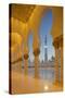 Sheikh Zayed Bin Sultan Al Nahyan Mosque at Dusk, Abu Dhabi, United Arab Emirates, Middle East-Frank Fell-Stretched Canvas