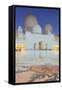 Sheikh Zayed Bin Sultan Al Nahyan Mosque at Dusk, Abu Dhabi, United Arab Emirates, Middle East-Frank Fell-Framed Stretched Canvas