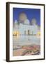 Sheikh Zayed Bin Sultan Al Nahyan Mosque at Dusk, Abu Dhabi, United Arab Emirates, Middle East-Frank Fell-Framed Photographic Print