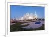 Sheikh Zayed Grand Mosque, Abu Dhabi, United Arab Emirates, Middle East-Christian-Framed Photographic Print