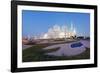 Sheikh Zayed Grand Mosque, Abu Dhabi, United Arab Emirates, Middle East-Christian-Framed Photographic Print