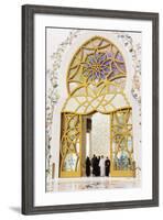 Sheikh Zayed Grand Mosque, Abu Dhabi, United Arab Emirates, Middle East-Christian-Framed Photographic Print