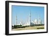 Sheikh Zayed Grand Mosque, Abu Dhabi, United Arab Emirates, Middle East-Christian-Framed Photographic Print