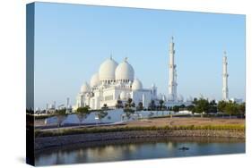 Sheikh Zayed Grand Mosque, Abu Dhabi, United Arab Emirates, Middle East-Christian-Stretched Canvas