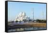 Sheikh Zayed Grand Mosque, Abu Dhabi, United Arab Emirates, Middle East-Christian-Framed Stretched Canvas