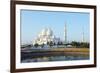 Sheikh Zayed Grand Mosque, Abu Dhabi, United Arab Emirates, Middle East-Christian-Framed Photographic Print