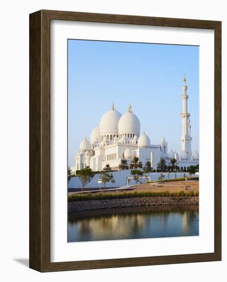 Sheikh Zayed Grand Mosque, Abu Dhabi, United Arab Emirates, Middle East-Christian Kober-Framed Photographic Print