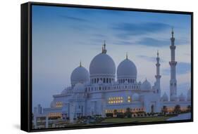 Sheikh Zayed Grand Mosque, Abu Dhabi, United Arab Emirates, Middle East-Jane Sweeney-Framed Stretched Canvas