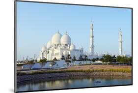 Sheikh Zayed Grand Mosque, Abu Dhabi, United Arab Emirates, Middle East-Christian-Mounted Photographic Print