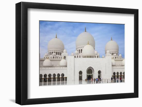 Sheikh Zayed Grand Mosque, Abu Dhabi, United Arab Emirates, Middle East-Jane Sweeney-Framed Photographic Print